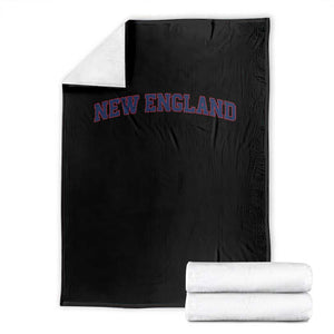 New England Fan Throw Blanket Vintage Athletic Sports Game Day TS11 Black Print Your Wear