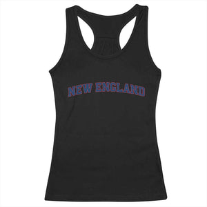 New England Fan Racerback Tank Top Vintage Athletic Sports Game Day TS11 Black Print Your Wear