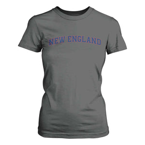 New England Fan T Shirt For Women Vintage Athletic Sports Game Day TS11 Dark Heather Print Your Wear