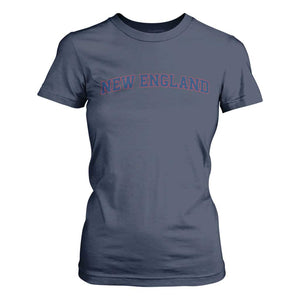 New England Fan T Shirt For Women Vintage Athletic Sports Game Day TS11 Navy Print Your Wear