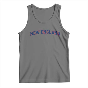 New England Fan Tank Top Vintage Athletic Sports Game Day TS11 Black Heather Print Your Wear