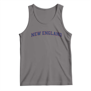 New England Fan Tank Top Vintage Athletic Sports Game Day TS11 Deep Heather Print Your Wear