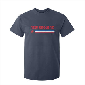 New England Fan T Shirt For Kid Vintage Athletic Sports Star And Stripes TS11 Navy Print Your Wear