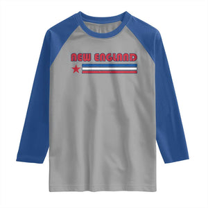 New England Fan Raglan Shirt Vintage Athletic Sports Star And Stripes TS11 Sport Gray Royal Print Your Wear