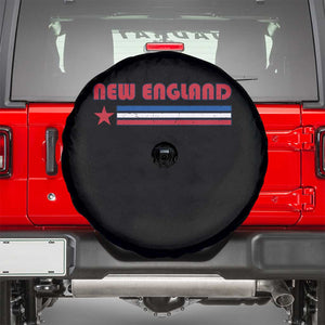 New England Fan Spare Tire Cover Vintage Athletic Sports Star And Stripes TS11 Black Print Your Wear