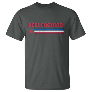 New England Fan T Shirt Vintage Athletic Sports Star And Stripes TS11 Dark Heather Print Your Wear