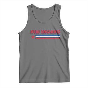 New England Fan Tank Top Vintage Athletic Sports Star And Stripes TS11 Black Heather Print Your Wear