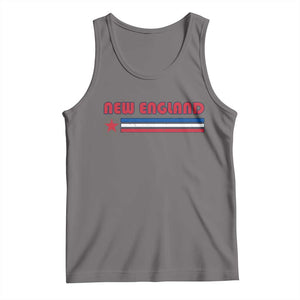 New England Fan Tank Top Vintage Athletic Sports Star And Stripes TS11 Deep Heather Print Your Wear
