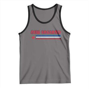 New England Fan Tank Top Vintage Athletic Sports Star And Stripes TS11 Deep Heather Black Print Your Wear
