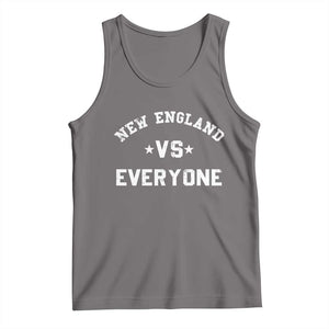 New England Vs Everyone Tank Top Vintage Distressed Jersey Football Game Day TS11 Deep Heather Print Your Wear