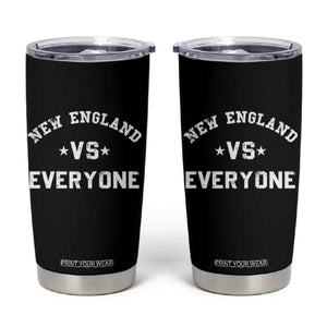 New England Vs Everyone Tumbler Cup Vintage Distressed Jersey Football Game Day TS11 Black Print Your Wear