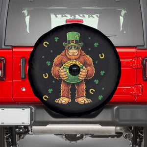 Funny St Patricks Day Bigfoot Lucky Pot Gold Sunglasses Sasquatch Spare Tire Cover TS11 Black Print Your Wear