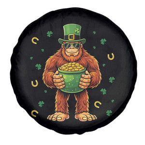 Funny St Patricks Day Bigfoot Lucky Pot Gold Sunglasses Sasquatch Spare Tire Cover TS11 Print Your Wear