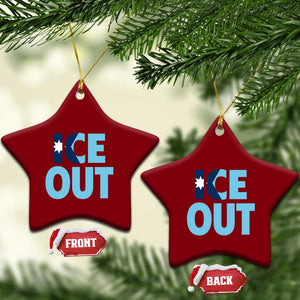 Minnesota Ice Out Ceramic Ornament MN State Anti Ice Movement Protest Statement TS11 Print Your Wear