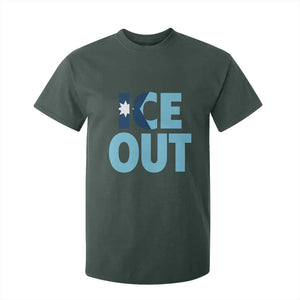 Minnesota Ice Out T Shirt For Kid MN State Anti Ice Movement Protest Statement TS11 Dark Forest Green Print Your Wear