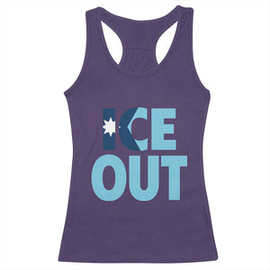 Minnesota Ice Out Racerback Tank Top MN State Anti Ice Movement Protest Statement TS11 Purple Print Your Wear