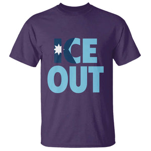 Minnesota Ice Out T Shirt MN State Anti Ice Movement Protest Statement TS11 Purple Print Your Wear