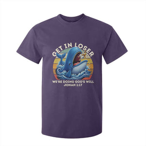 Get In Loser We're Doing God's Will T Shirt For Kid Funny Christian Bible TS11 Purple Print Your Wear