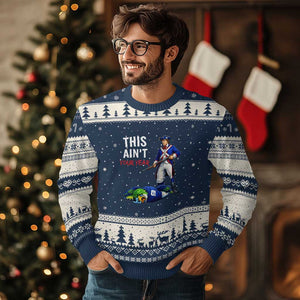 Funny Football Rivarly Ugly Christmas Sweater This Aint Your Year New England Minutemen Championship TS11 Navy Beige Print Your Wear