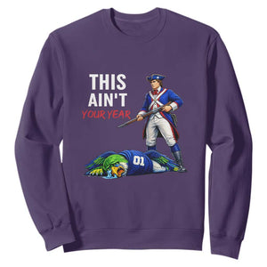 Funny Football Rivarly Sweatshirt This Aint Your Year New England Minutemen Championship TS11 Purple Print Your Wear