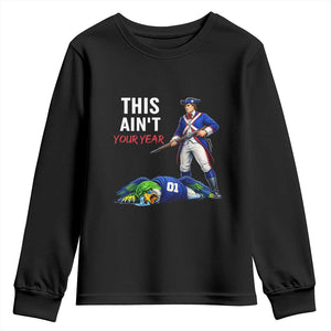 Funny Football Rivarly Youth Sweatshirt This Aint Your Year New England Minutemen Championship TS11 Black Print Your Wear