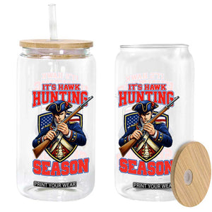 Funny New England Minutemen Football Rivarly Glass Can It Is Hawk Hunting Season TS11 Print Your Wear