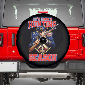 Funny New England Minutemen Football Rivarly Spare Tire Cover It Is Hawk Hunting Season TS11 Black Print Your Wear
