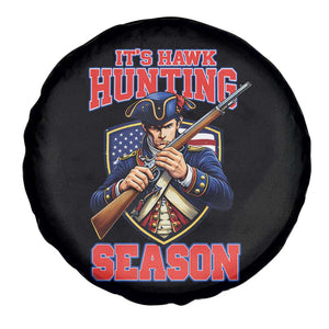 Funny New England Minutemen Football Rivarly Spare Tire Cover It Is Hawk Hunting Season TS11 Print Your Wear