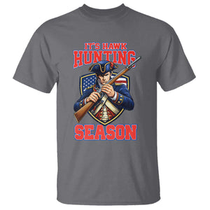 Funny New England Minutemen Football Rivarly T Shirt It Is Hawk Hunting Season TS11 Charcoal Print Your Wear
