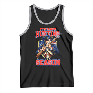 Funny New England Minutemen Football Rivarly Tank Top It Is Hawk Hunting Season TS11 Black Athletic Heather Print Your Wear