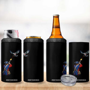 Funny Minutemen Shooting Blue and Green Hawk Football Rivalry 4 in 1 Can Cooler Tumbler TS11 Print Your Wear