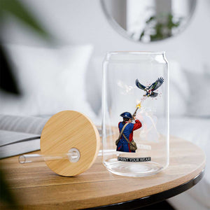 Funny Minutemen Shooting Blue and Green Hawk Football Rivalry Glass Can TS11 Print Your Wear