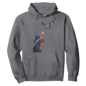 Funny Minutemen Shooting Blue and Green Hawk Football Rivalry Hoodie TS11 Charcoal Print Your Wear