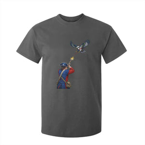 Funny Minutemen Shooting Blue and Green Hawk Football Rivalry T Shirt For Kid TS11 Dark Heather Print Your Wear