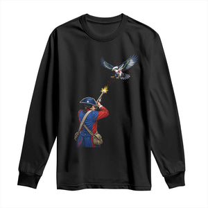 Funny Minutemen Shooting Blue and Green Hawk Football Rivalry Long Sleeve Shirt TS11 Black Print Your Wear