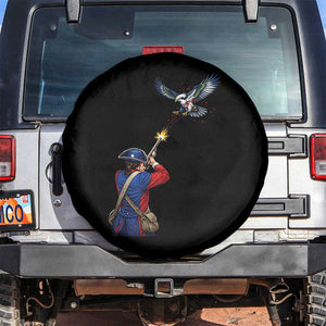Funny Minutemen Shooting Blue and Green Hawk Football Rivalry Spare Tire Cover TS11 No hole Black Print Your Wear