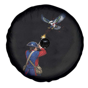 Funny Minutemen Shooting Blue and Green Hawk Football Rivalry Spare Tire Cover TS11 Print Your Wear