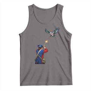 Funny Minutemen Shooting Blue and Green Hawk Football Rivalry Tank Top TS11 Deep Heather Print Your Wear