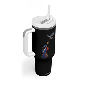 Funny Minutemen Shooting Blue and Green Hawk Football Rivalry Tumbler With Handle TS11 Print Your Wear