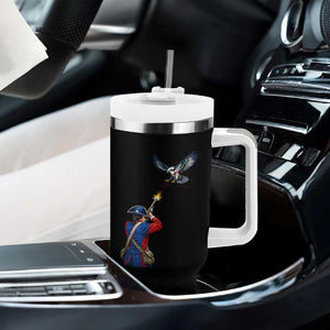 Funny Minutemen Shooting Blue and Green Hawk Football Rivalry Tumbler With Handle TS11 Print Your Wear
