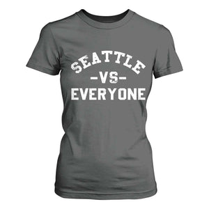 Seattle Vs Everyone T Shirt For Women Vintage Distressed Jersey Football Game Day TS11 Dark Heather Print Your Wear