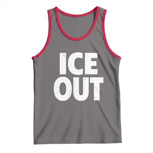 Ice Out Tank Top Abolish Ice Protest Statement TS11 Deep Heather Red Print Your Wear