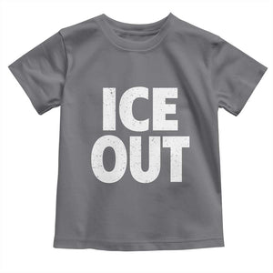 Ice Out Toddler T Shirt Abolish Ice Protest Statement TS11 Charcoal Print Your Wear