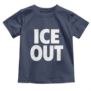 Ice Out Toddler T Shirt Abolish Ice Protest Statement TS11 Navy Print Your Wear