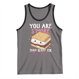 Funny You Are S'more Than Ready For This Test Tank Top Test Day Teacher TS11 Deep Heather Black Print Your Wear