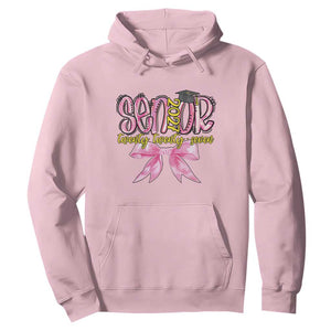 Funny Senior EST 2027 Graduation Hoodie Twenty Twenty Seven Pink Bow TS11 Light Pink Print Your Wear