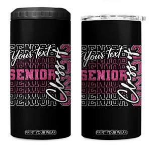 Personalized Senior 2026 4 in 1 Can Cooler Tumbler Custom Text Class Of 2026 Graduation Glitter Print TS11 One Size: 16 oz Black Print Your Wear