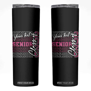 Personalized Senior 2026 Skinny Tumbler Custom Text Class Of 2026 Graduation Glitter Print TS11 Black Print Your Wear