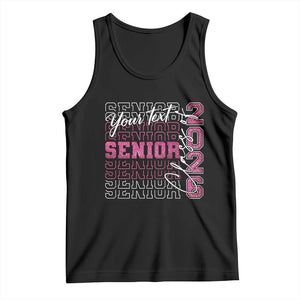 Personalized Senior 2026 Tank Top Custom Text Class Of 2026 Graduation Glitter Print TS11 Black Print Your Wear