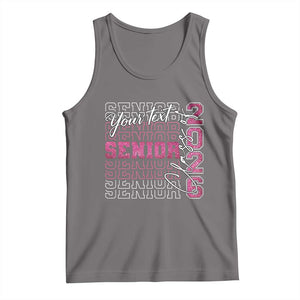Personalized Senior 2026 Tank Top Custom Text Class Of 2026 Graduation Glitter Print TS11 Deep Heather Print Your Wear